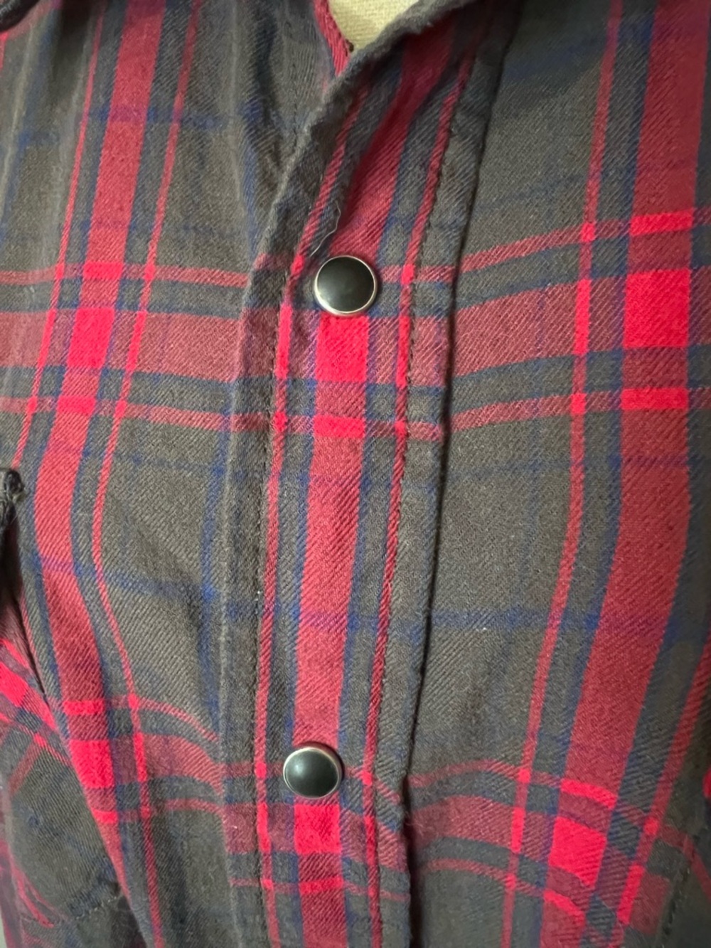 Carhartt Heritage Series Heart Logo Plaid Flannel Shirt Pearl Snap XL - Picture 4 of 10